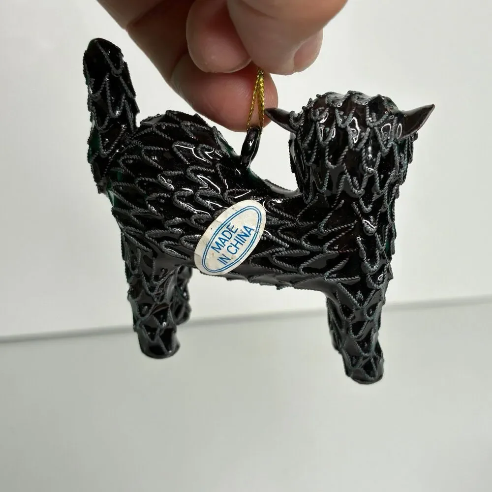 Smithsonian Institution Warshaw Coll 3 Halloween Ornaments Pumpkin Cat Ghost